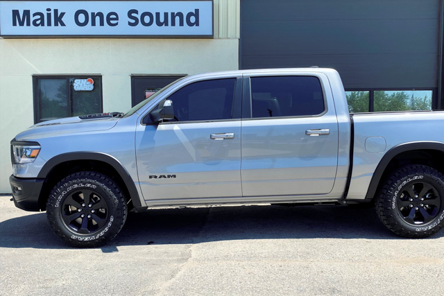2021 RAM 1500 with professional window tint in North Bay